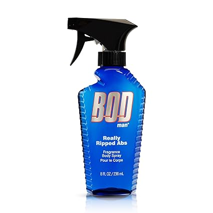 BOD Man Fragrance Body Spray, Really Ripped Abs, 8 fl oz