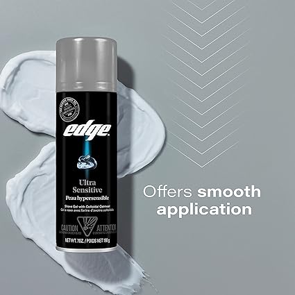 Edge Ultra Sensitive Skin Unscented Shaving Gel, 198g